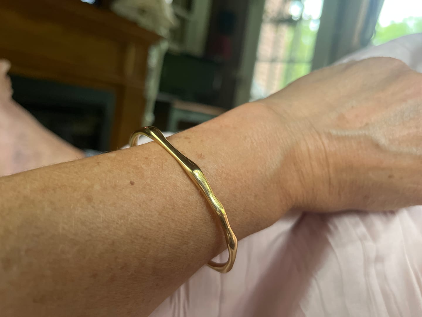Customer photo review of Bamboo Bangle