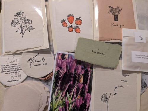 Customer photo review of Monthly Artisan Card Subscription