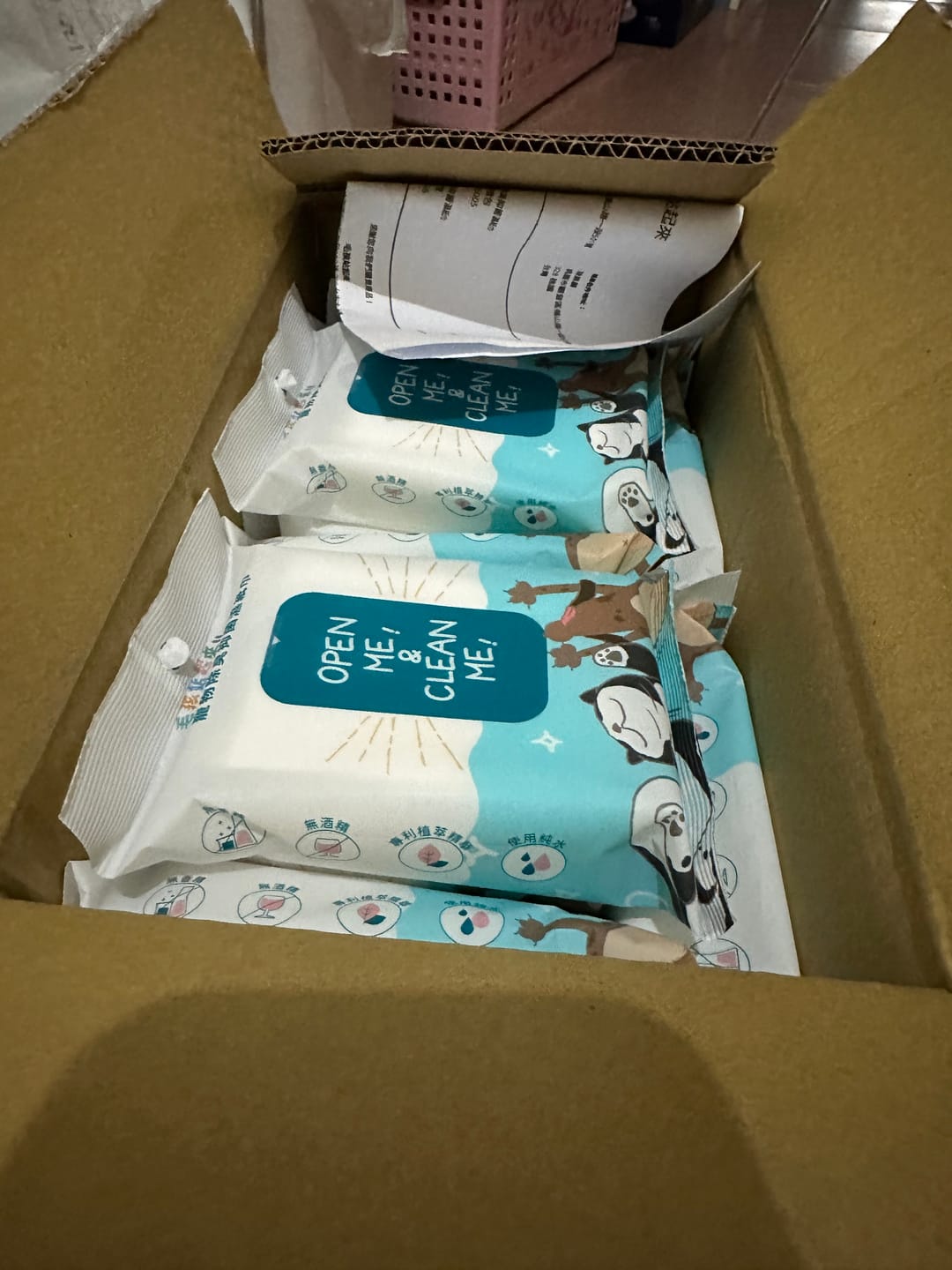 Customer photo review of 寵物除臭抑菌濕紙巾