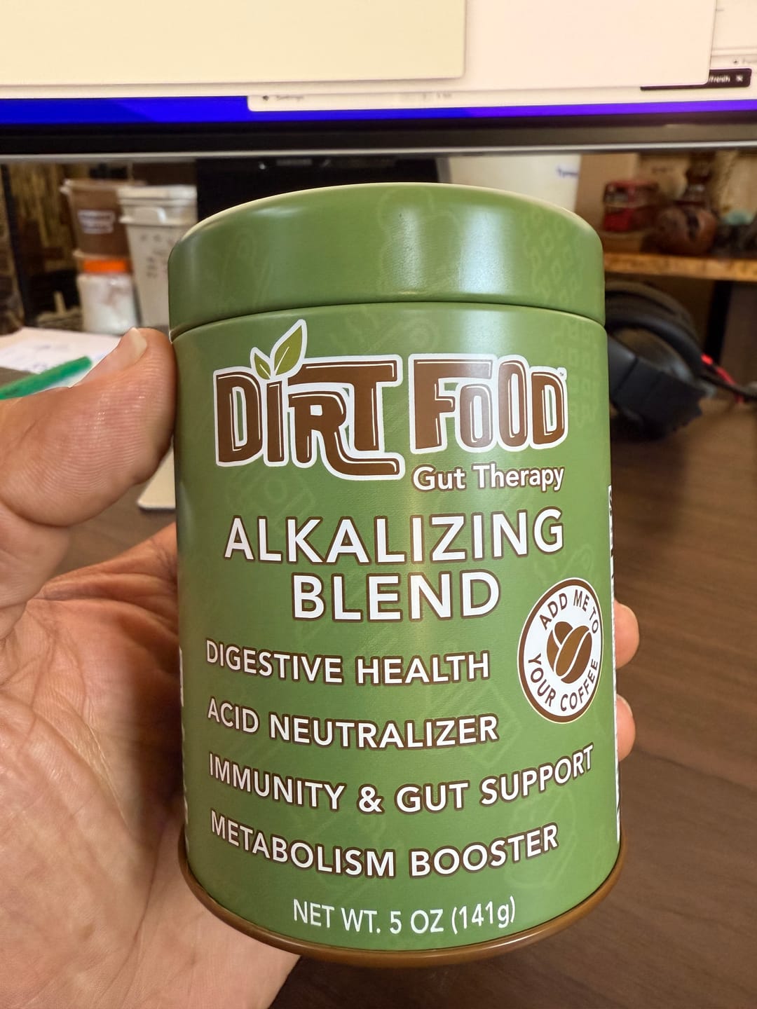 Customer photo review of Alkalizing Dirt (5oz)