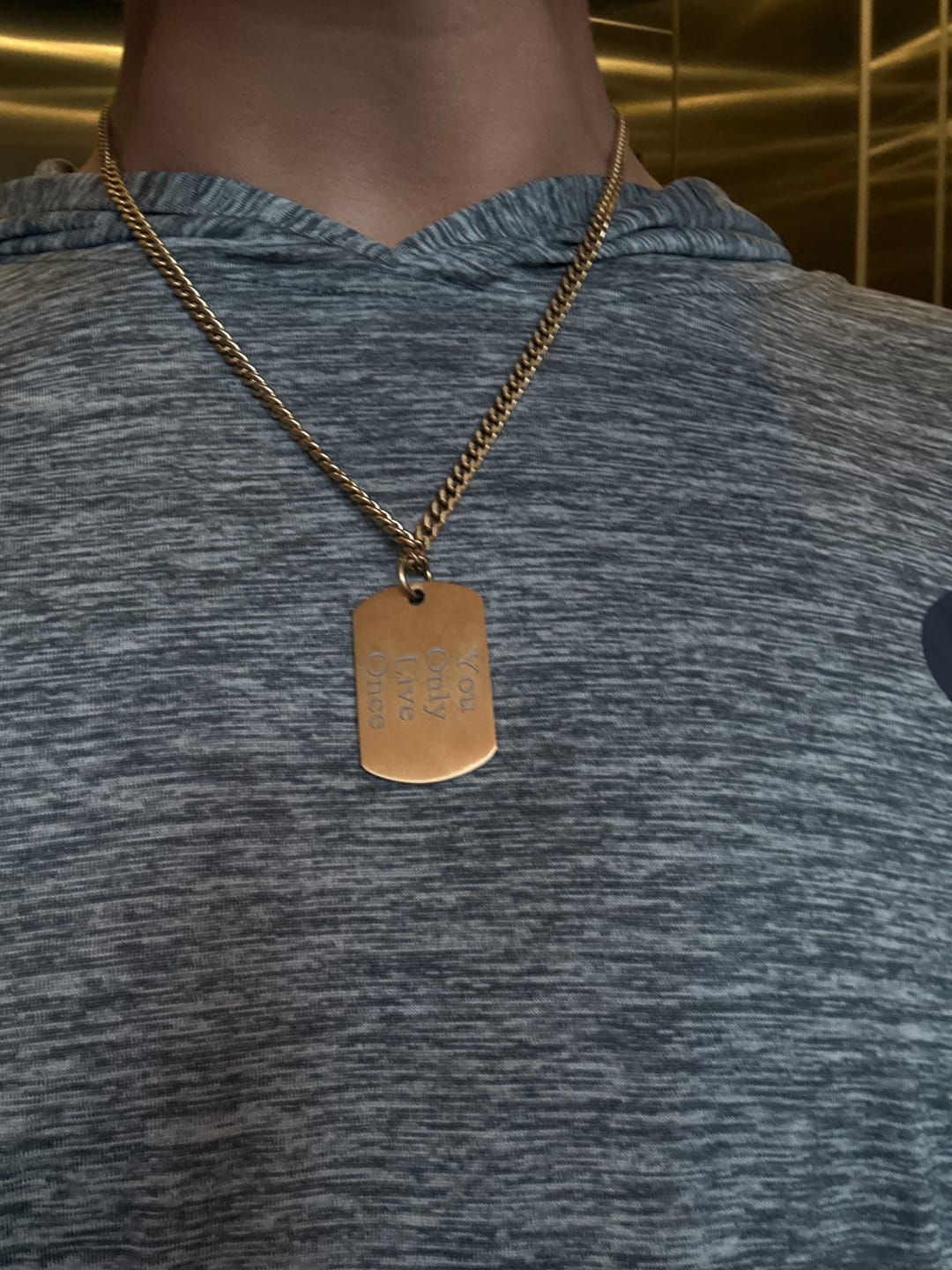 Customer photo review of Matte Dog Tag