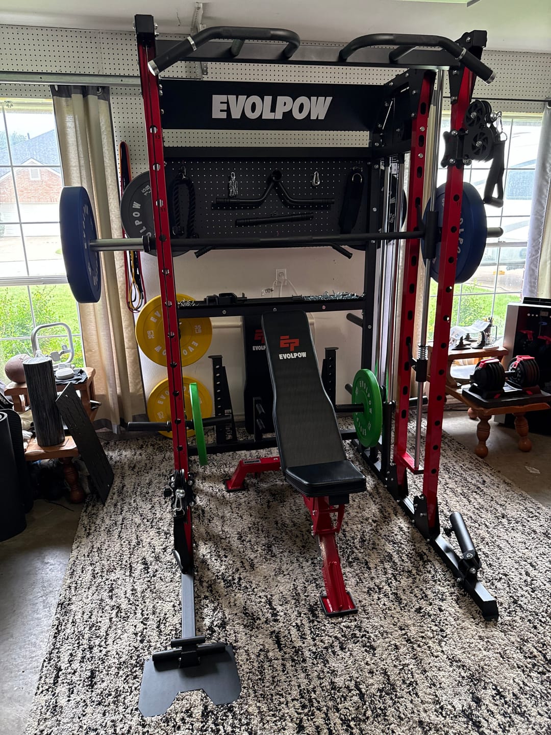 Customer photo review of EVOLPOW M2B Brute All-In-One Smith Machine Home Gym