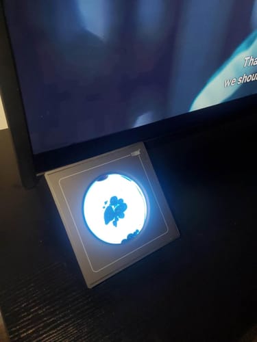 Customer photo review of Ferrofluid Speaker Sound Visualizer with Colorful Lights (Not a Speaker, No Sound) Perfect Gift