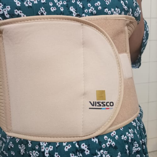 Customer photo review of Abdominal Belt (8") |Supports the Weak Abdominal Muscles to Relieve Pain (Beige)