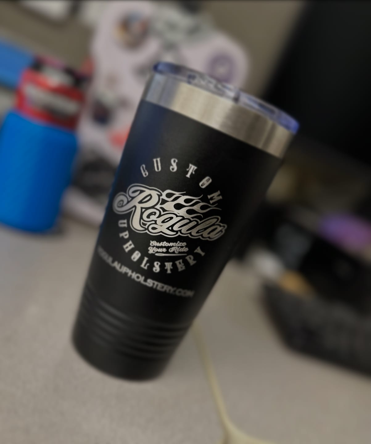 Customer photo review of (12) 20 oz. Custom Engraved Tumblers