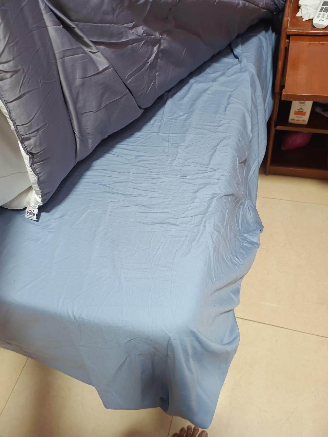 Customer photo review of Flo Super Soft Bedsheet