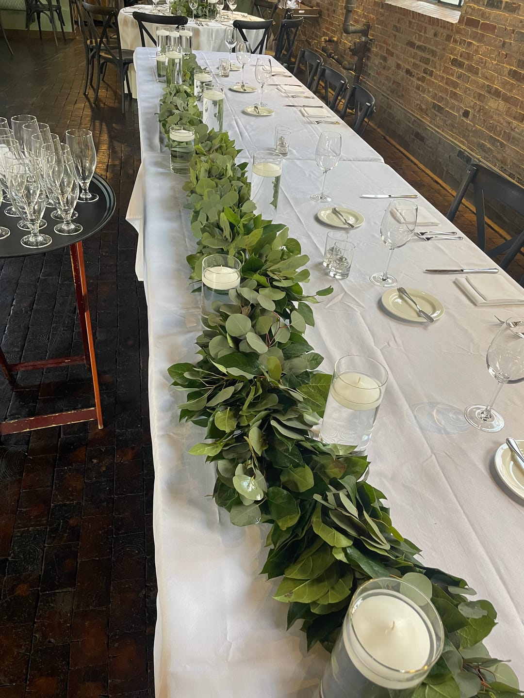 Customer photo review of 25' FRESH Salal & Eucalyptus Garland