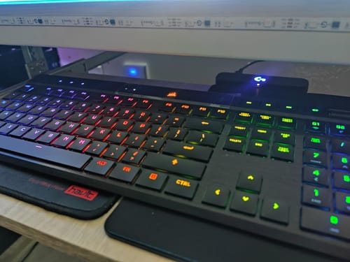 Customer photo review of CORSAIR K100 AIR Wireless Mechanical Gaming Keyboard