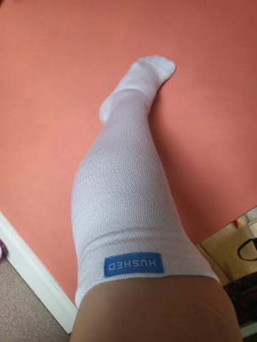 Customer photo review of Performance Eucalyptus Compression Socks
