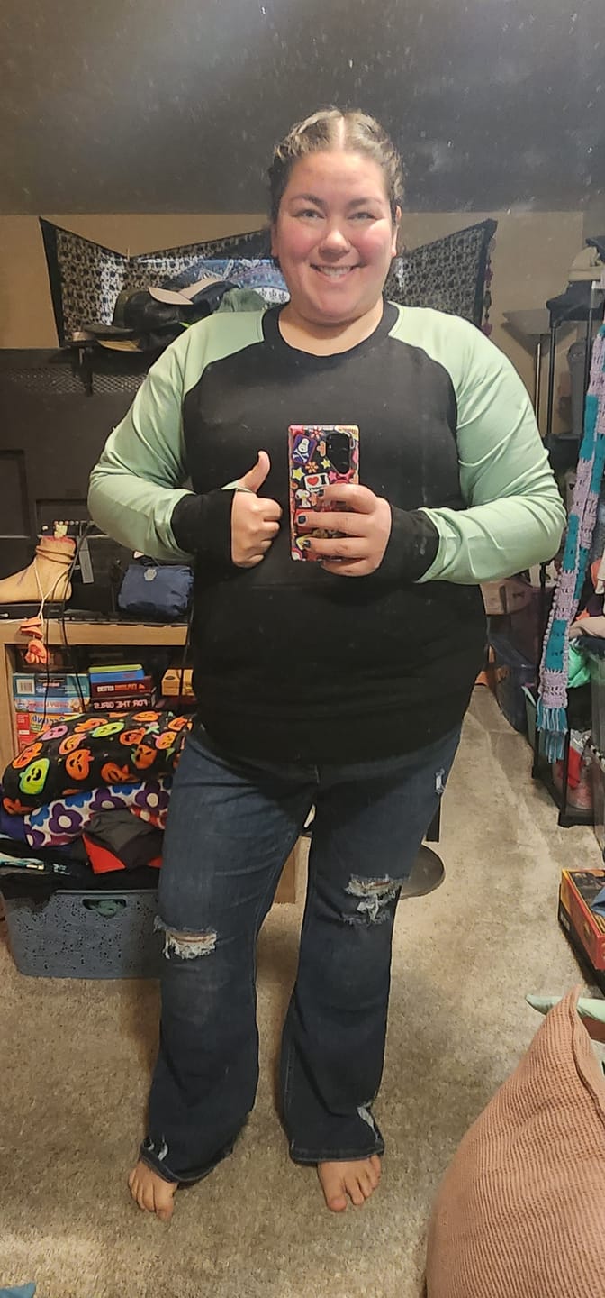 Customer photo review of Mindy Crew Neck