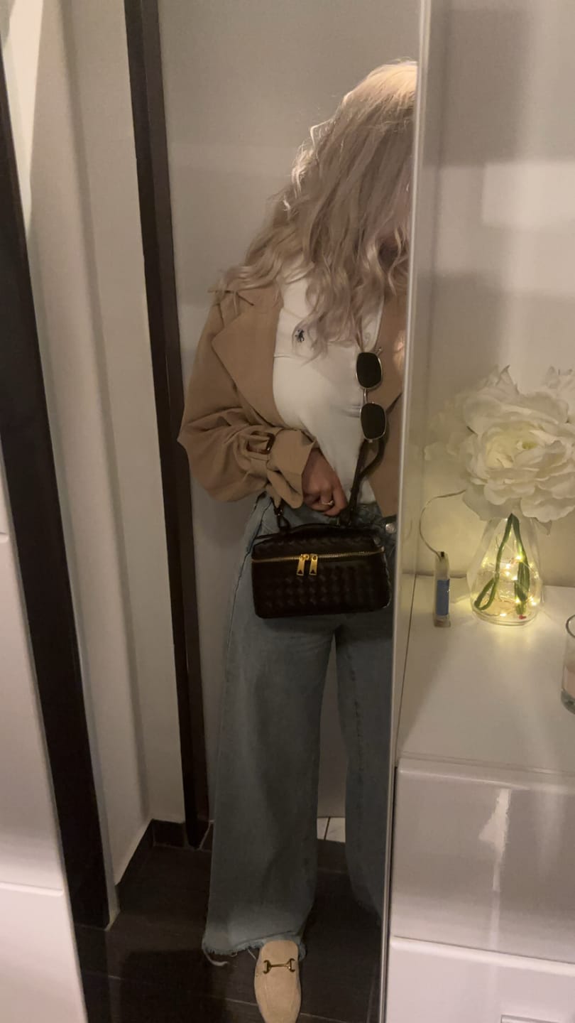 Customer photo review of Tara Woven bag