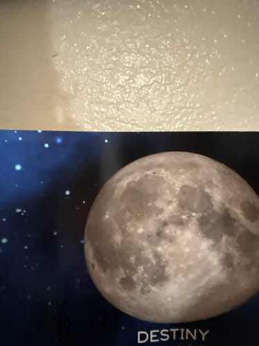 Customer photo review of Galaxy Night Custom Birth Moon Phase The Days You Became Our Dad Personalized Poster, Father's Day Gift