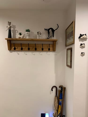Customer photo review of Coat Rack 2 - 9 Hooks
