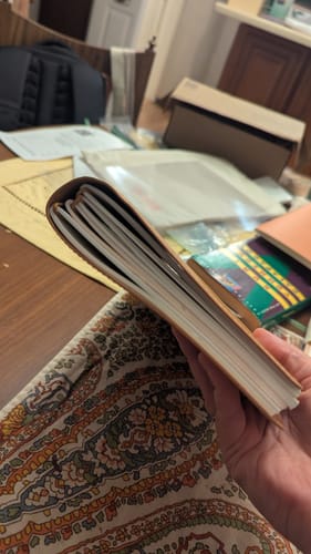 Customer photo review of Refillable Notebook Folio - Saddle Brown