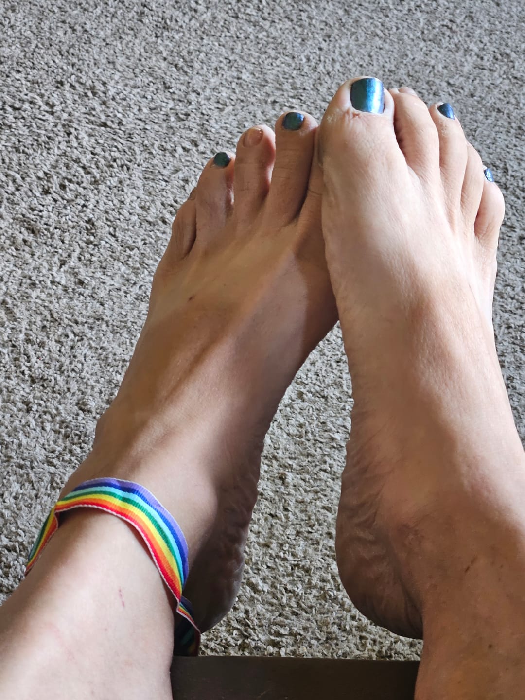 Customer photo review of Rainbow Anklet