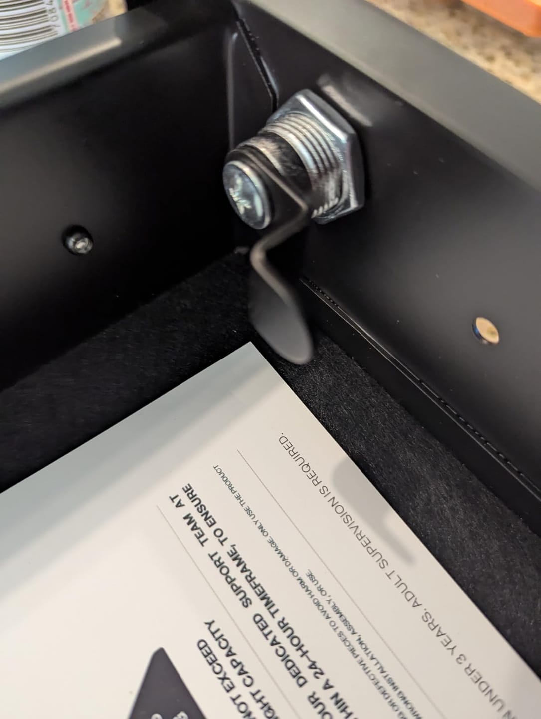 Customer photo review of Lockable Drawer