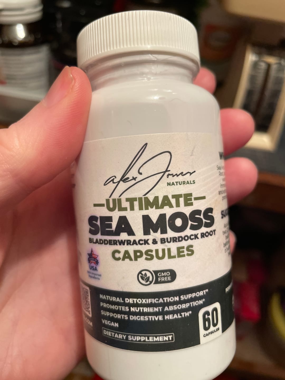 Customer photo review of Ultimate Seamoss Capsules With Bladderwrack & Burdock Root