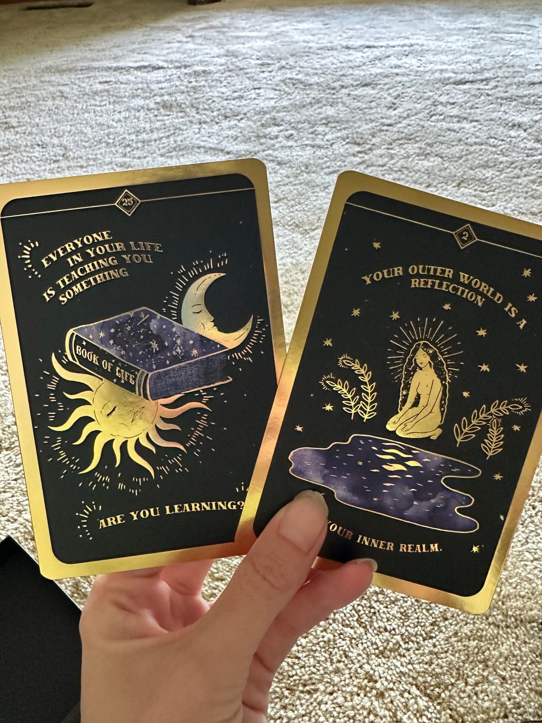 Customer photo review of Soul Whispers Card Deck