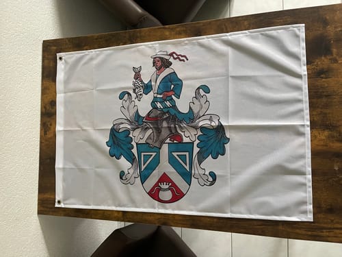 Customer photo review of Fahne inkl. Druck