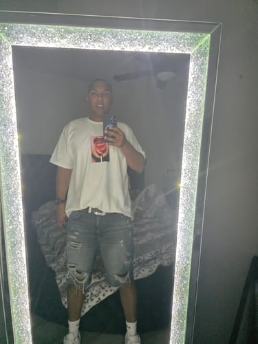 Customer photo review of Supreme Lollipop Tee White