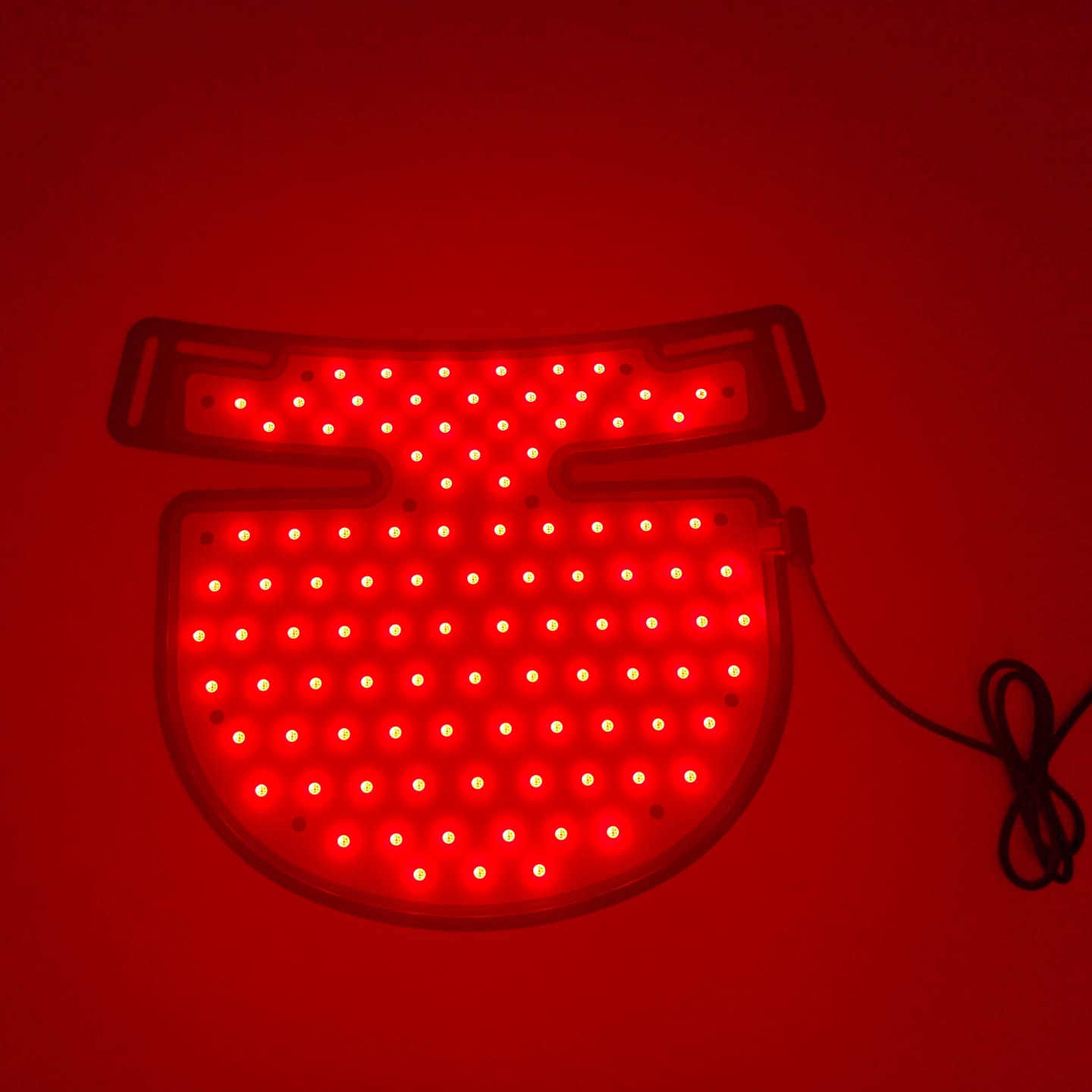 Customer photo review of INIA GLOW Neck & Chest Red Light Therapy