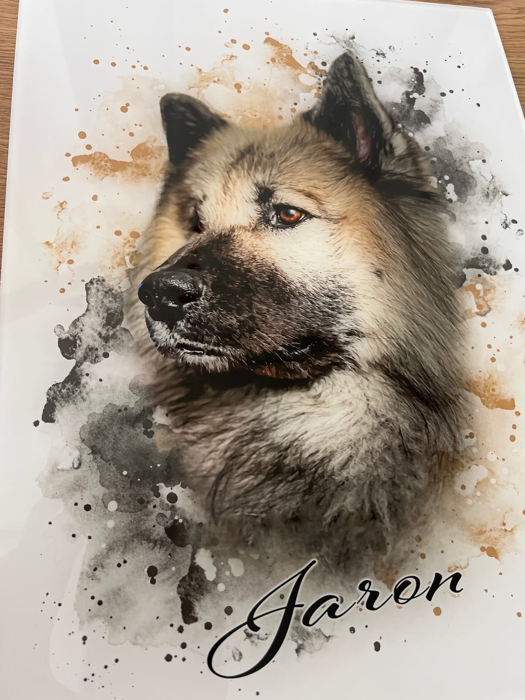 Customer photo review of Tierisches Wasserfarben Portrait