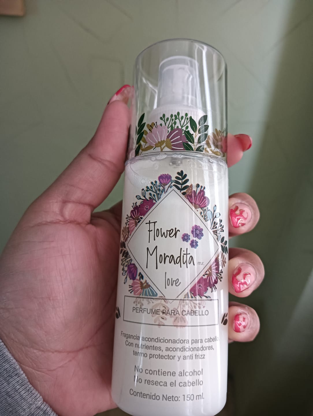 Customer photo review of Perfume para cabello 150 ml + Perfume Travel Size GRATIS