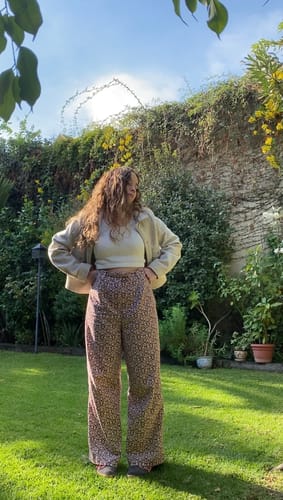 Reseña con foto de un cliente sobre Pantalón Cotelé Boho