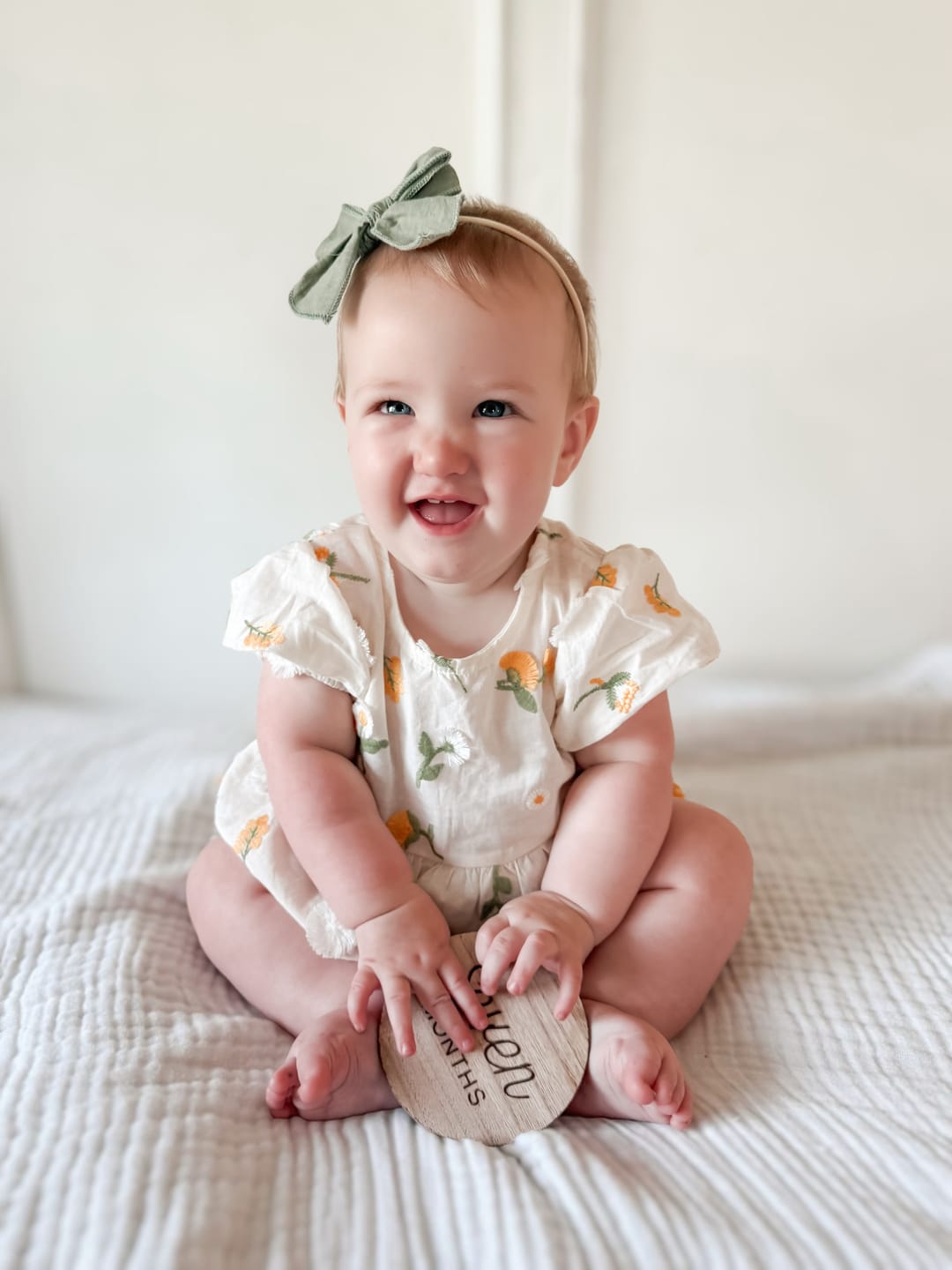Customer photo review of 3D Daisy Embroidery Romper