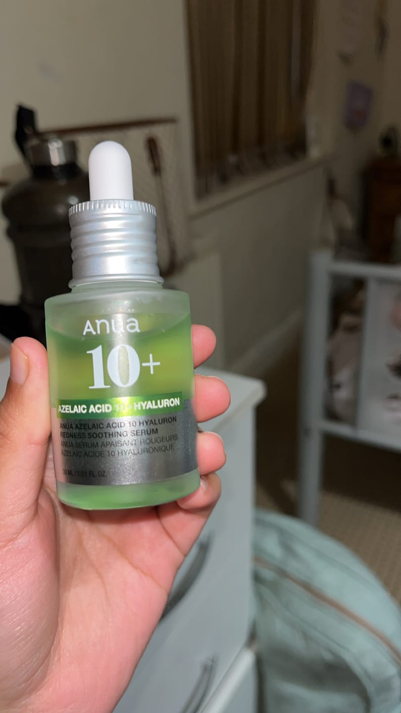 Customer photo review of [Anua] Azelaic Acid 10 Hyaluron Redness Soothing Serum 30ml