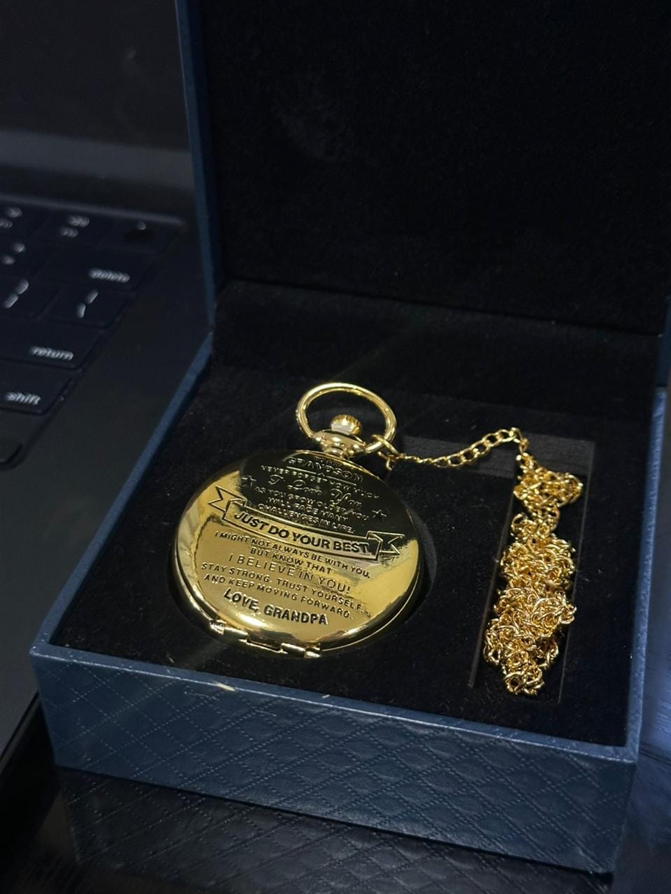 Customer photo review of To My Son / From Dad - Luxury Pocket Watch Gift SS#31