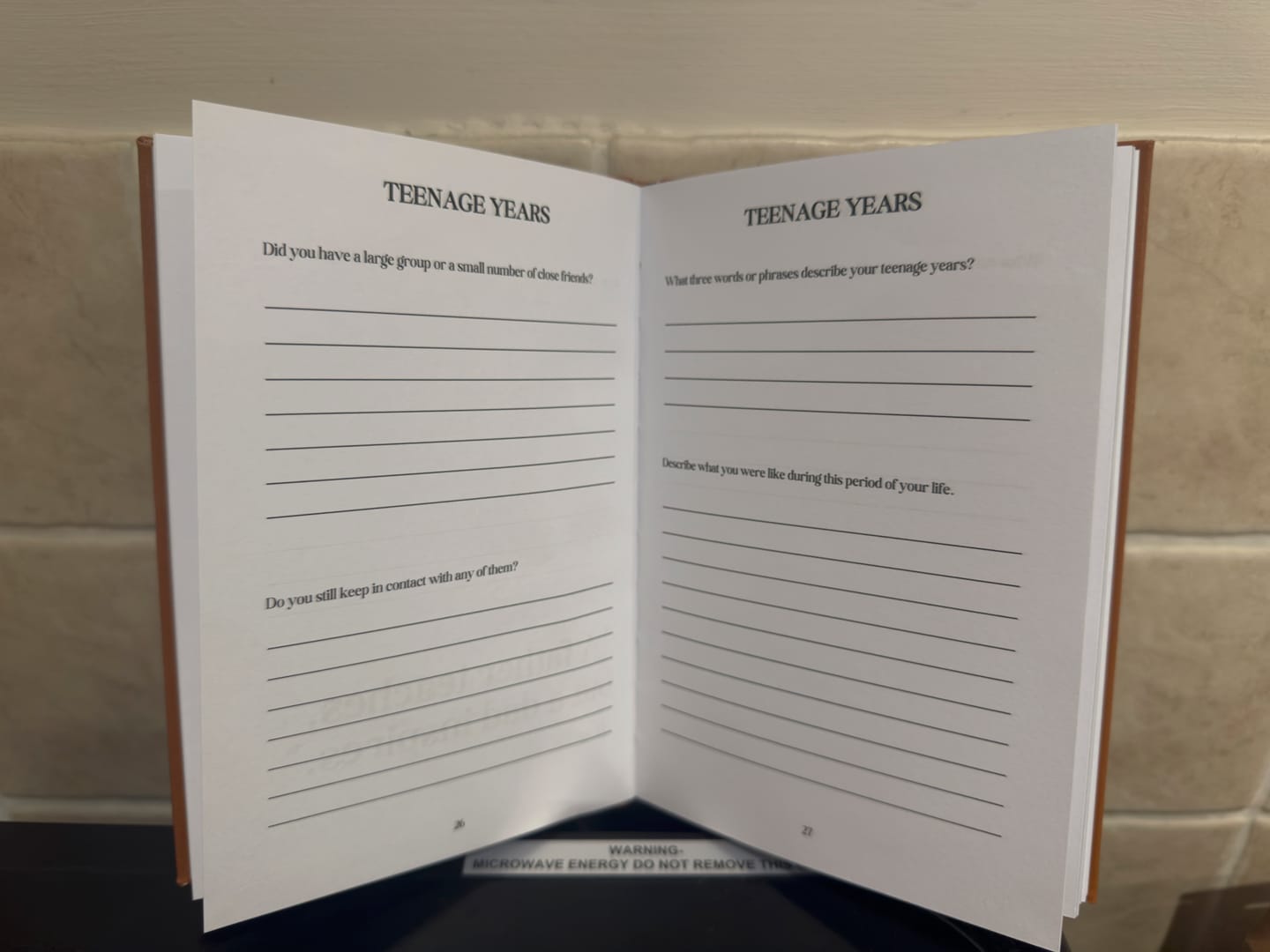 Customer photo review of Father's Memories Guided Journal *FLASH SALE*