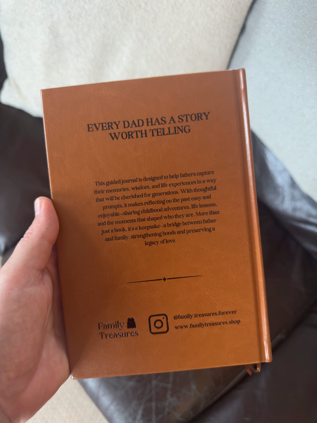 Customer photo review of Father's Memories Guided Journal *FLASH SALE*