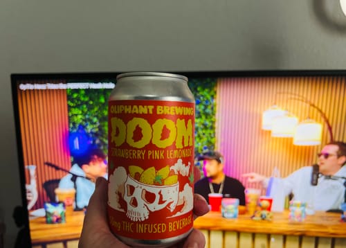 Customer photo review of Oliphant Brewing 50mg Doom Strawberry Pink Lemonade