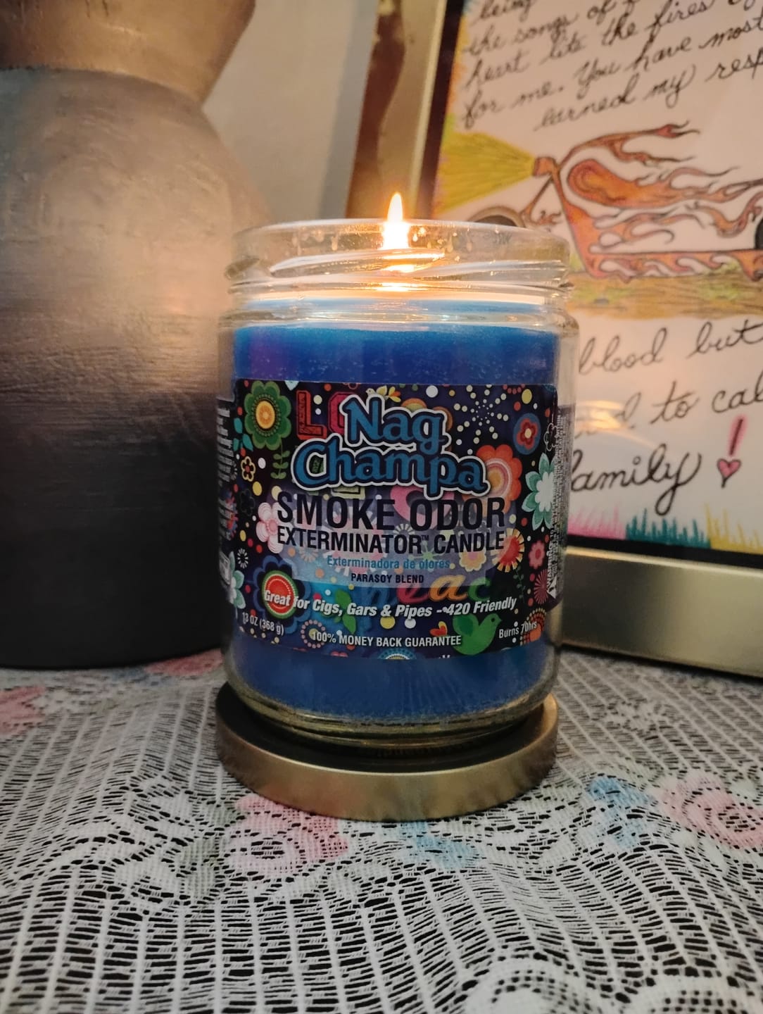 Customer photo review of Nag Champa Candle