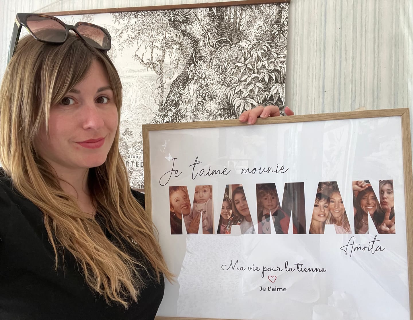 Customer photo review of Bonne fête Maman - Affiche Personnalisée