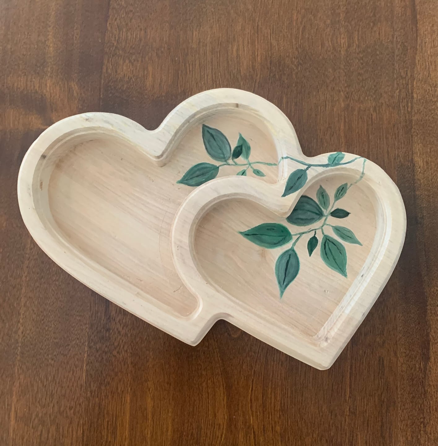 Customer photo review of 10.4x8.2" Nested Double Heart Tray 08 Acrylic Router Template
