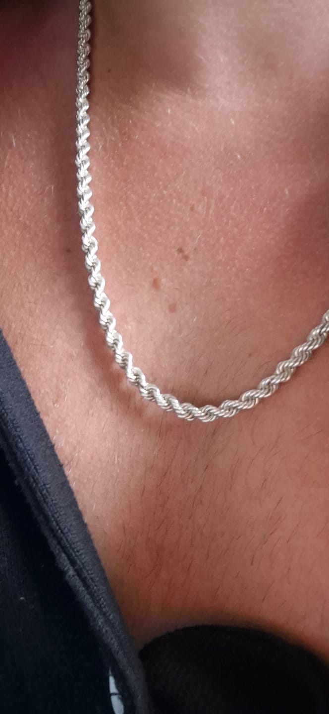 Customer photo review of Cordell Halsband 4mm - 925 Silver