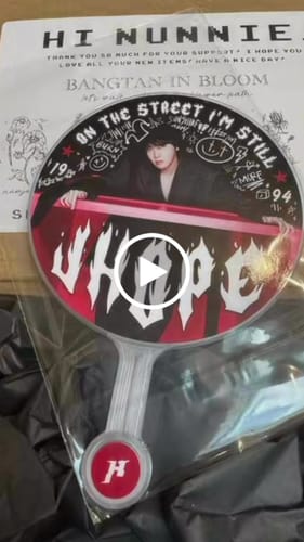Customer video review of J-Hope Chicken Noodle Soup Sticker