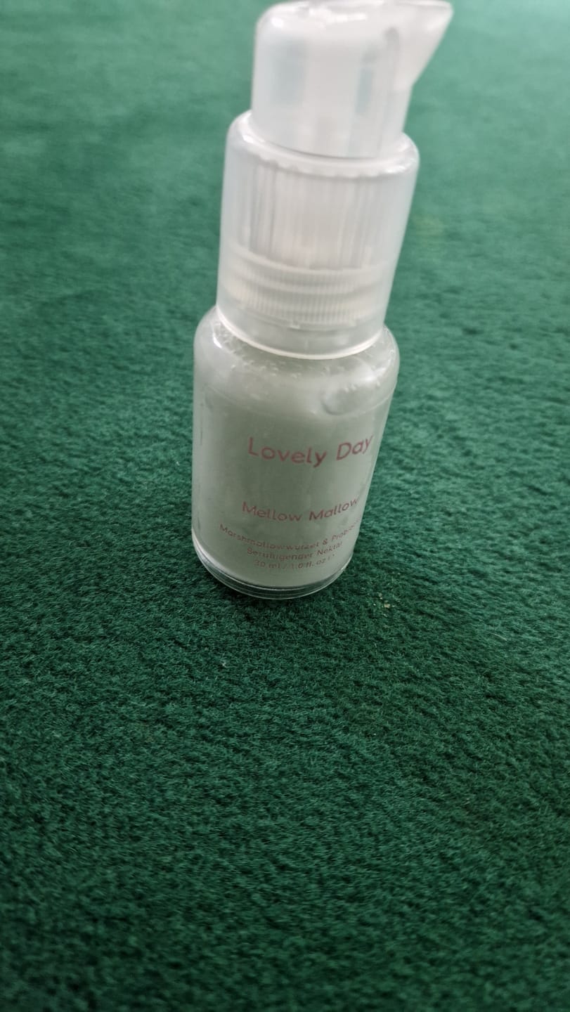Customer photo review of Mellow Mallow - Beruhigender Nektar mit Marshmallow, Panthenol und Probiotikum