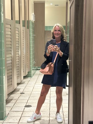 Customer photo review of Lexie Dress & Cover-up - Twilight Storm