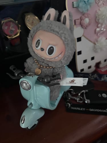 Customer photo review of Labubu Mini Motorcycle