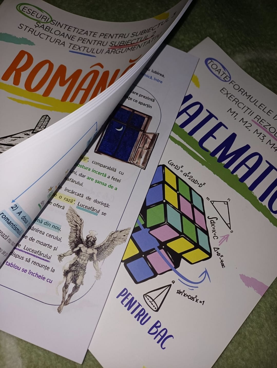 Customer photo review of Pachet Bacalaureat (Română + Matematică) Bacademia
