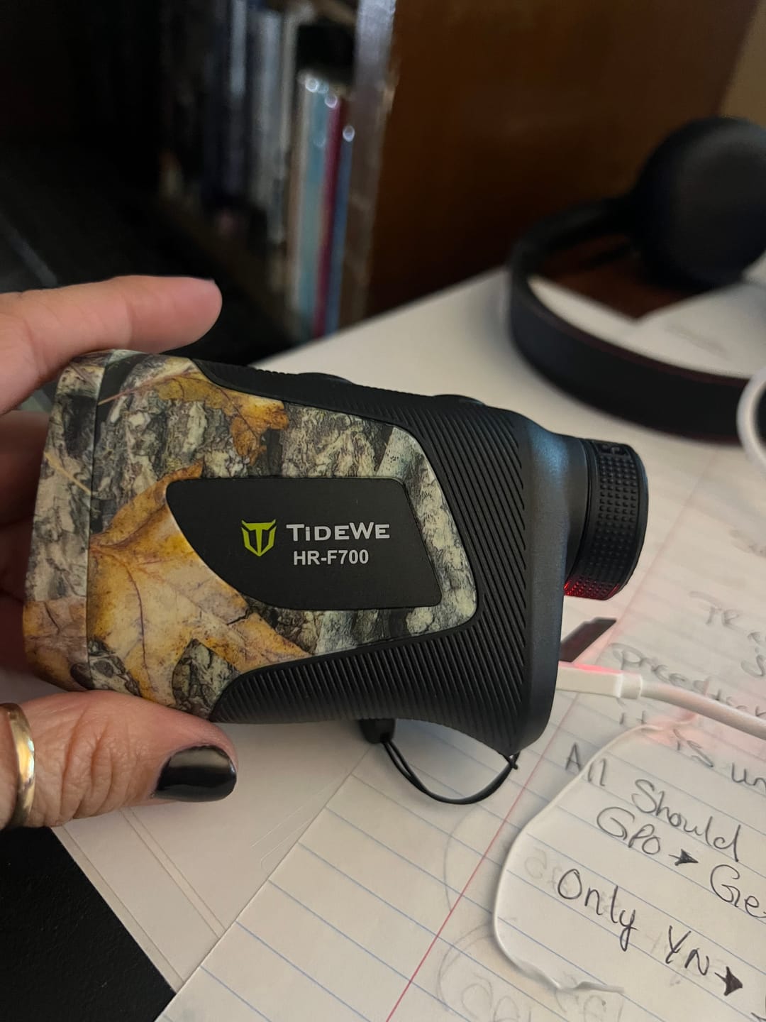 Customer photo review of FLASH SALE TideWe Camo Deer Hunting Rangefinder 700Y Laser Range Finder