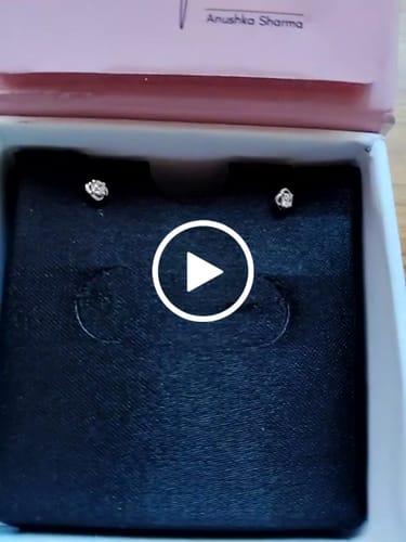 Customer video review of Silver Bloomfire Zirconia Earrings