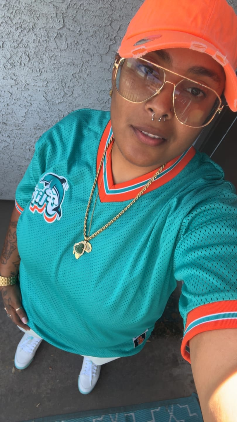 Customer photo review of Flippers - Teal Shooters Jersey