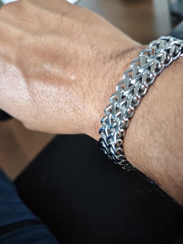 Customer photo review of Franco Bracelet Silver | 12mm