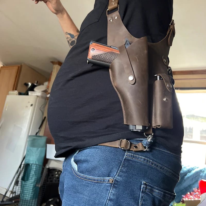 Customer photo review of Shoulder Gun Holster