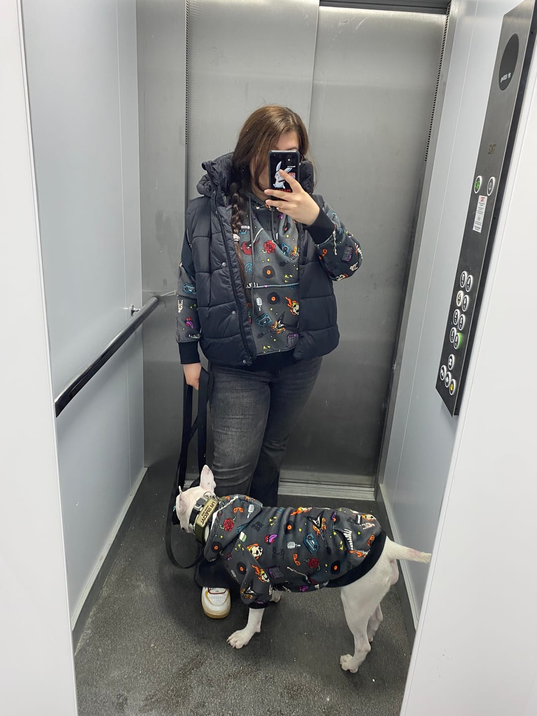 Customer photo review of Rock and Roll Human Hoodie