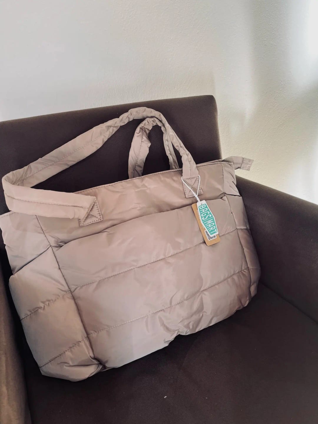 Customer photo review of Alex Puffer Tote Bag